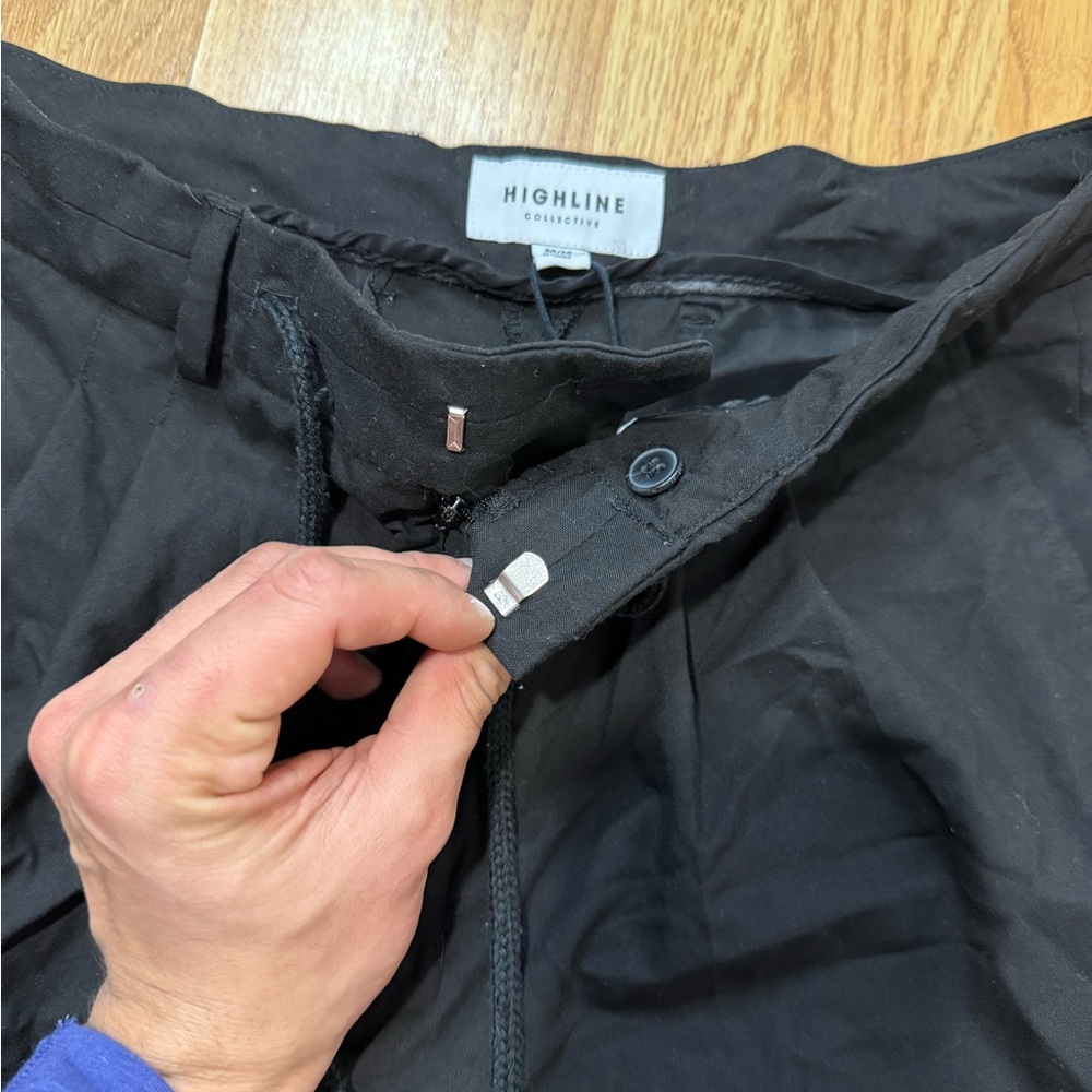 Elegant Black Men's Dress Pants - Picture 4 of 7